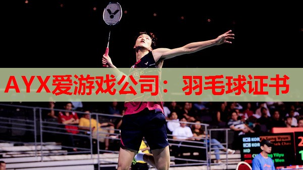 AYX爱游戏公司：羽毛球证书