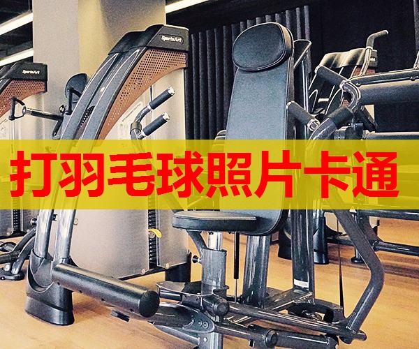 打羽毛球照片卡通